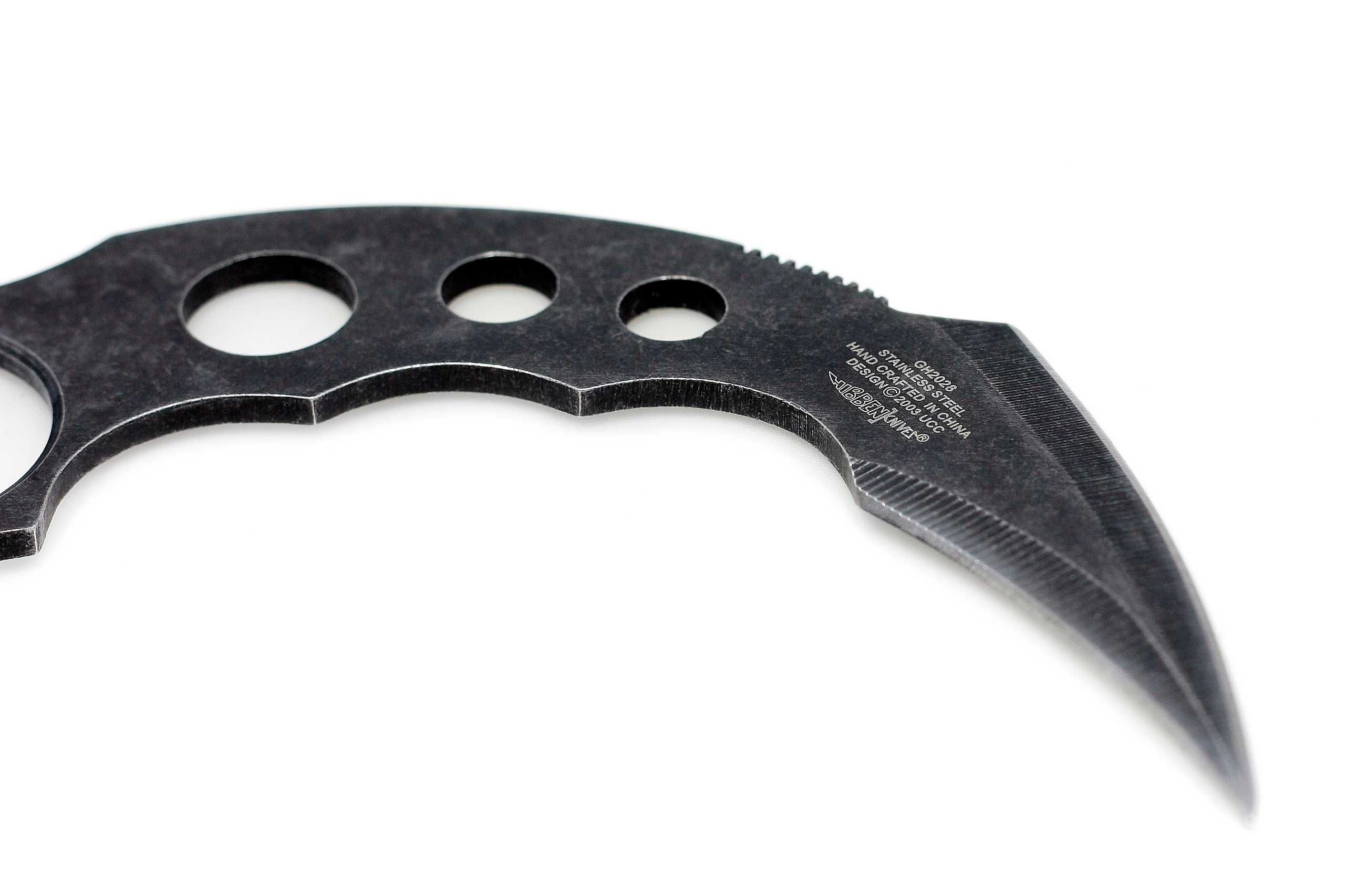 Nóż KARAMBIT PAZUR Hibben Claw II TAKTYCZNY stonewash Etui