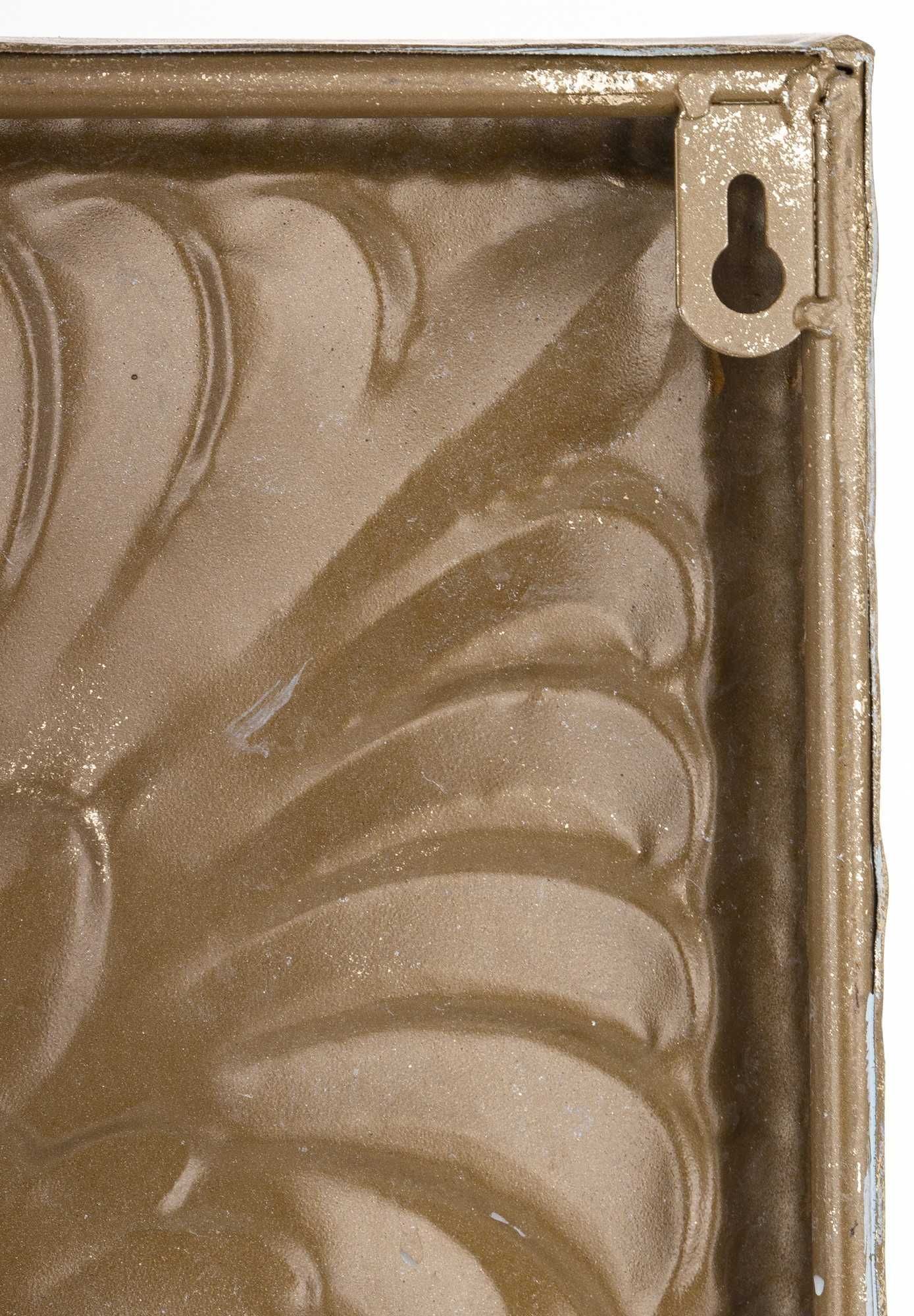 Metalowa Dekoracja Ścienna kwadratowy panel dekoracyjny z metalu176898