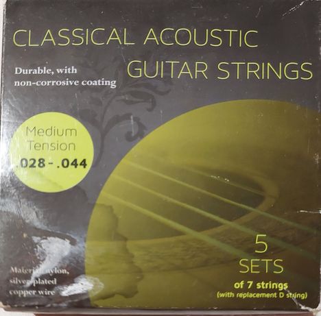 Struny classical acoustic guitar strings