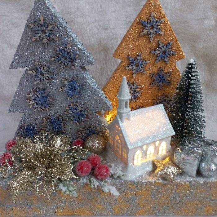 Dekoracja świąteczna, kapliczka LED