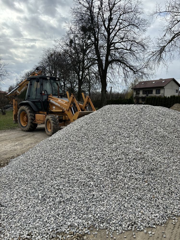 Usługi koparko ładowarką kruszywa drogi dojazdowe