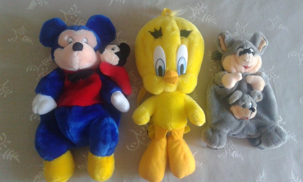 Conjunto de 3 Mochilas Peluche