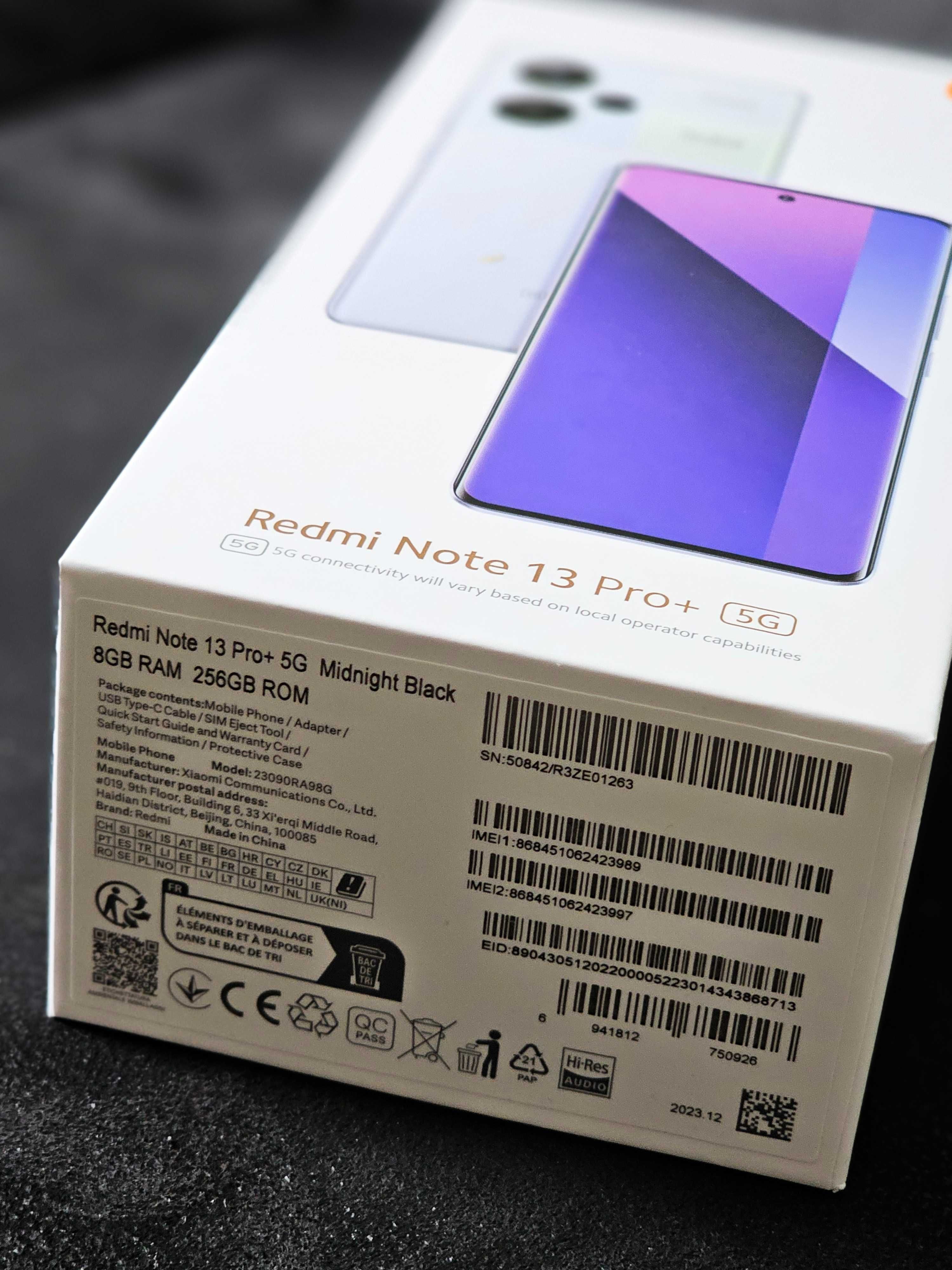 Xiaomi Redmi Note 13 Pro+ 5G 8/256Gb 2sim. Midnight Black.