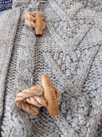 Piękny Sweter rozpinany chłopięcy jesień zima RESERVED