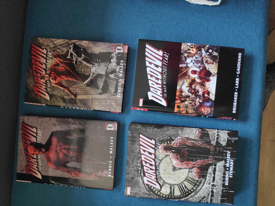 Marvel Daredevil 2 x omnibus, 2 x hardcover, Bendis, Brubaker, jęz ang