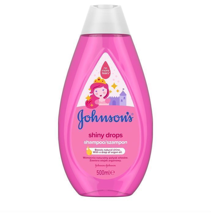 Szampon dla dzieci Johnson's Shiny Drops z olejkiem arganowym 500ml