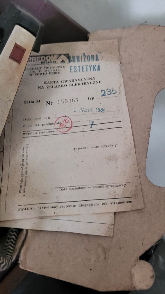 Zestaw 3 żelazek lata 80te