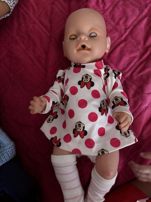 Кукла baby born дівчинка лялька пупс