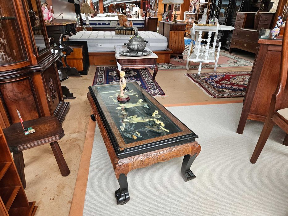 Mesa de centro antiga, Oriental - Bom estado geral