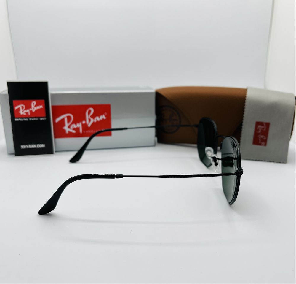Солнцезащитные очки Ray Ban Hexagonal 3548 Black-Green 56мм стекло
