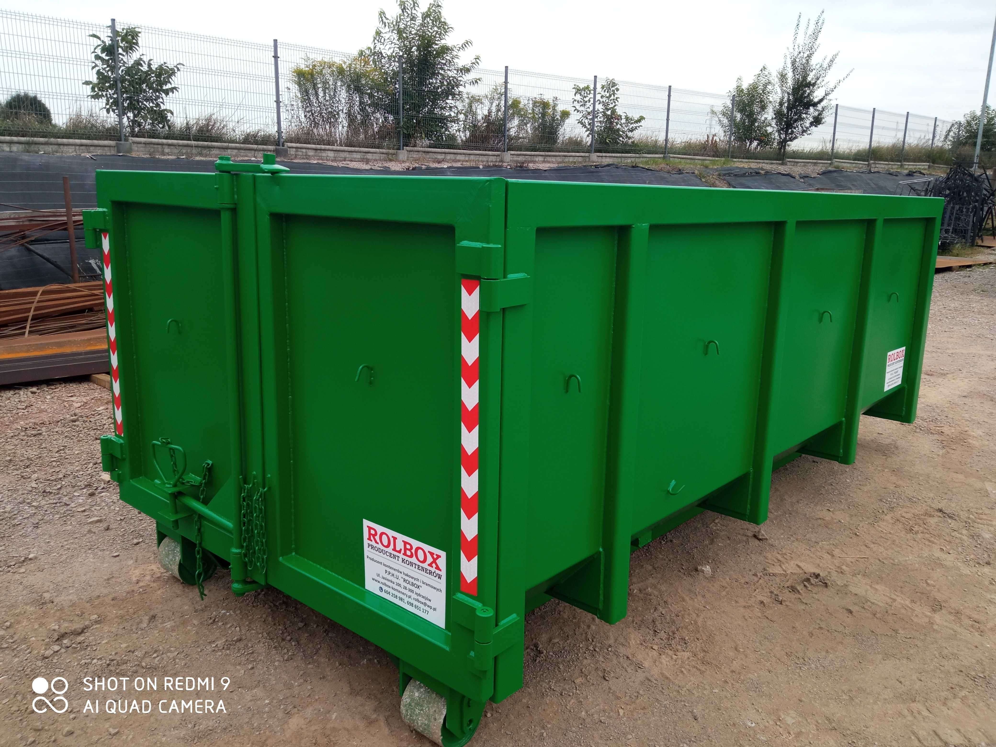 Kontener hakowy KP7m3, złom, producent Rolbox Jędrzejów - 2szt