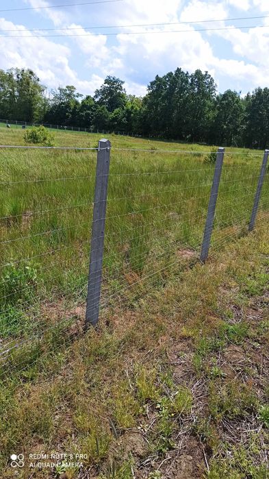 Ogrodzenie na słupach betonowych