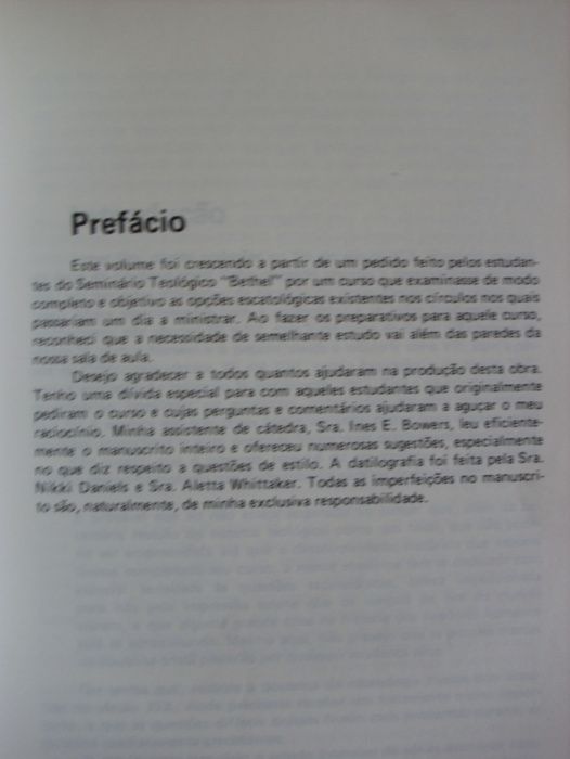 Opções Contemporâneas na Escatologia de Millard J. Erickson