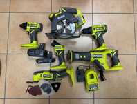 Zestaw Ryobi 6 narzędzi + 2 baterie 4AH +1,5AH 18v NOWY z USA