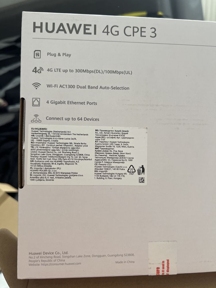 Router huwawei 4G CPE 3