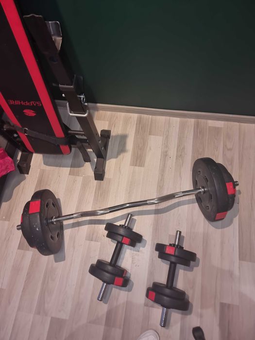 Zestaw do ćwiczeń, siłownia.