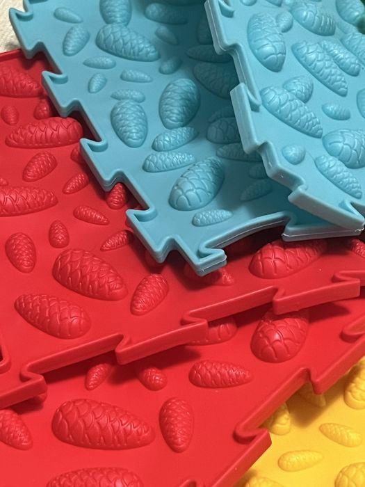 Ортопедичний масажний килимок  набір з 12 кольорових модулів