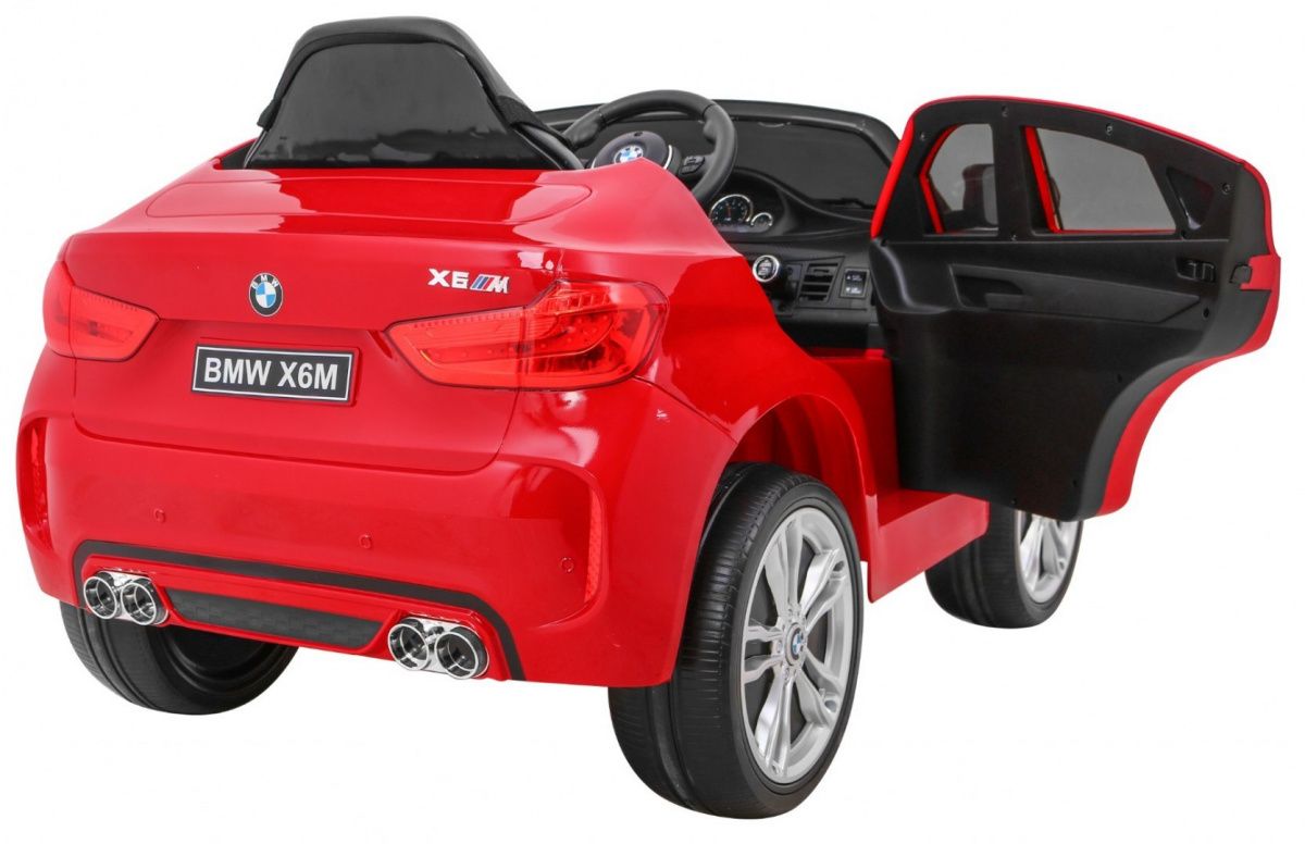 Auto pojazd samochód na akumulator dla dzieci BMW X6M Lakier Czerwony