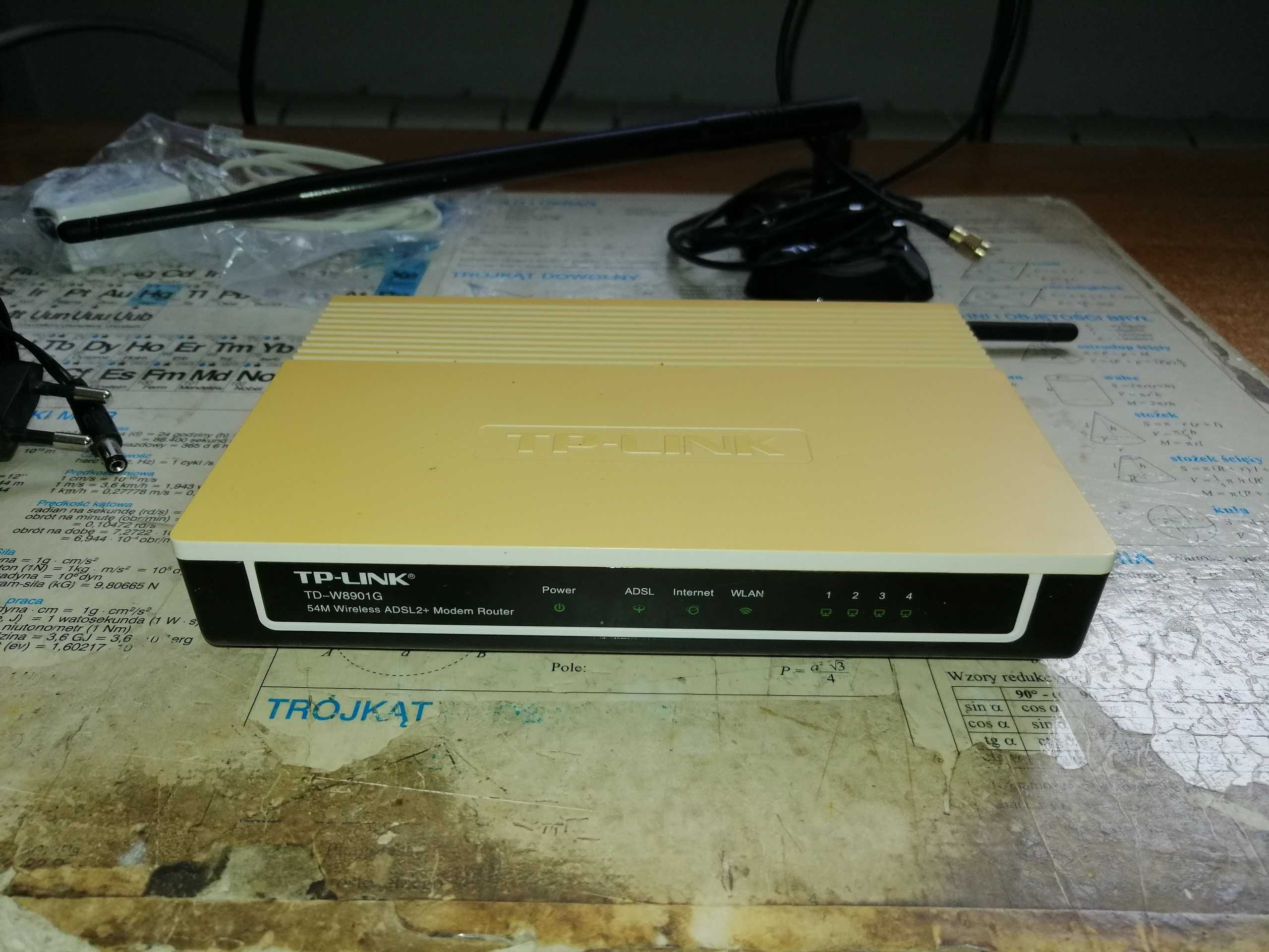 Modem Router TP-LINK TD-W8901G + Antena dookólna TP-LINK TL-ANT2408C