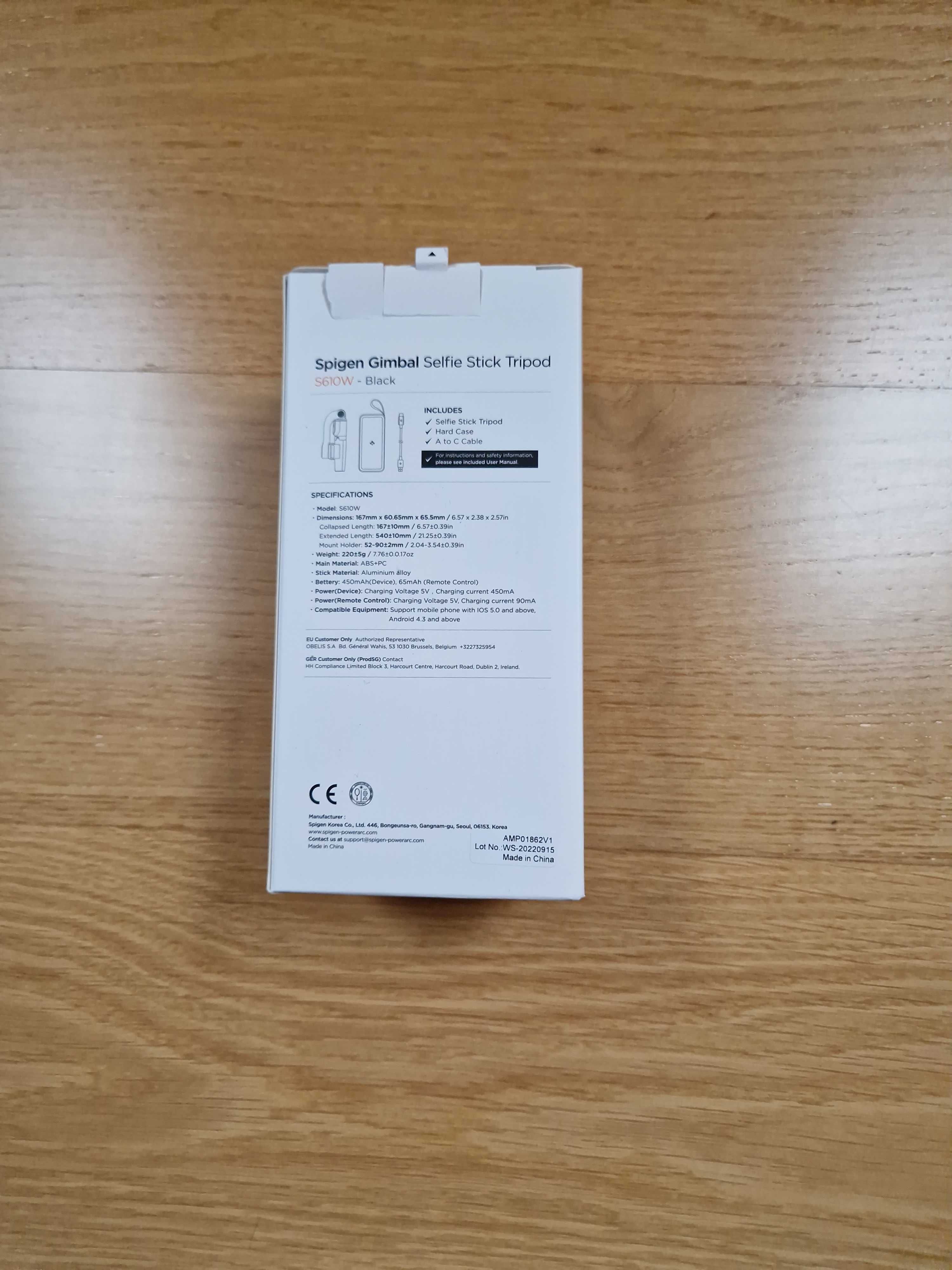 Uchwyt Selfie Stick Spigen Gimbal Tripod S610W Nowy