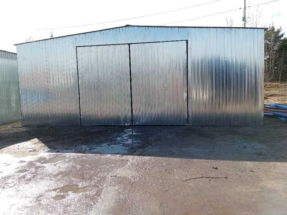 Garaż blaszany 6x6m ocynk dwuspad PRODUCENT (59)