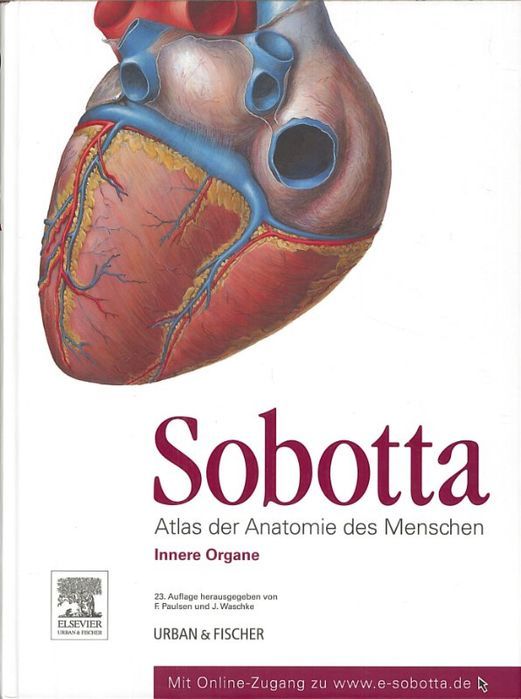 Sobotta, Atlas anatomii człowieka tom 2: organy wewnętrzne (wyd. niem.