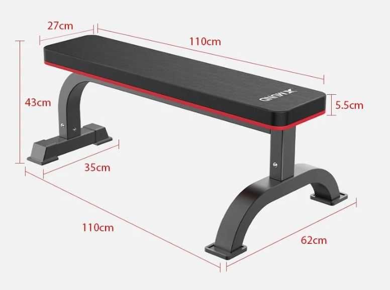 Ławka prosta do ćwiczeń XMUND ławeczka Crossfit - do 300kg Nowa