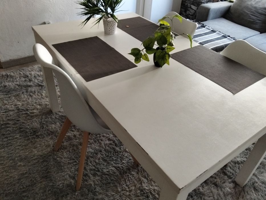 Mesa jantar extensível IKEA branca