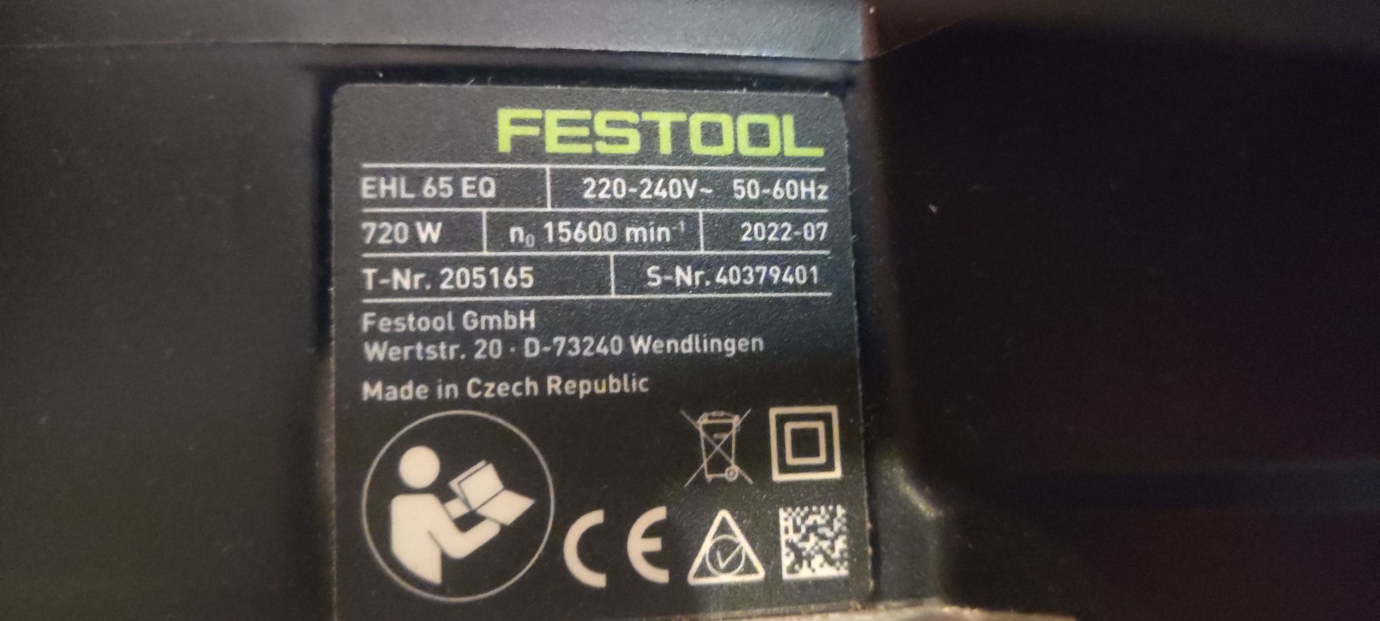 Strug HL 65 EQ-Plus Festool jak nowy!