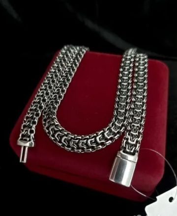 ИМПЕПАТОР  Мужская серебряная цепочка  .Вес 85-110 грамм  925проба