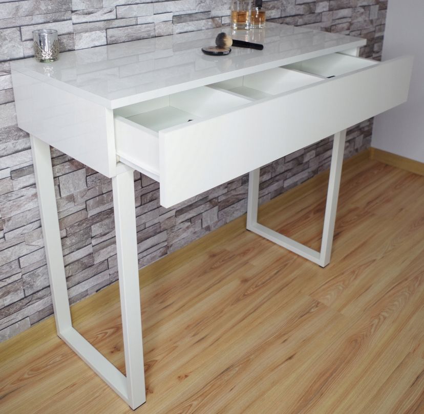 Konsola LustraGlam biały połysk 90 x 80,5 x 40cm