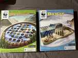 Jogos de tabuleiro WWF Solitário e Damas chinesas