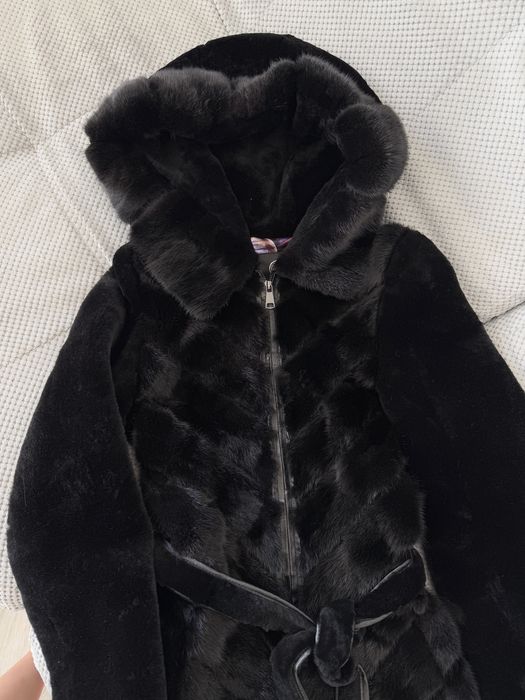 Шуба норка+цигейка норкова шуба