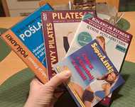 DVD,  VCD  zestaw 4 płyt fitness pilates