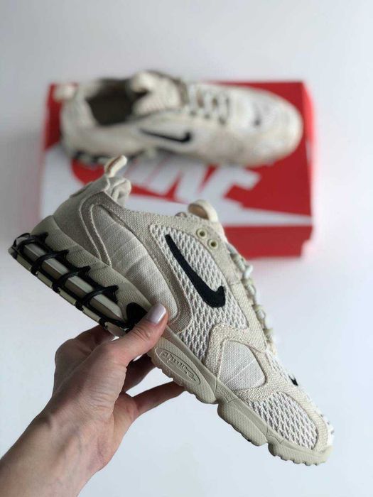Кроссовки Nike Stussy x Nike Air Zoom Spiridon Cage 2 Fossil. 40-45