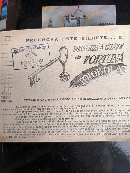 Boletim Totobola de 1961