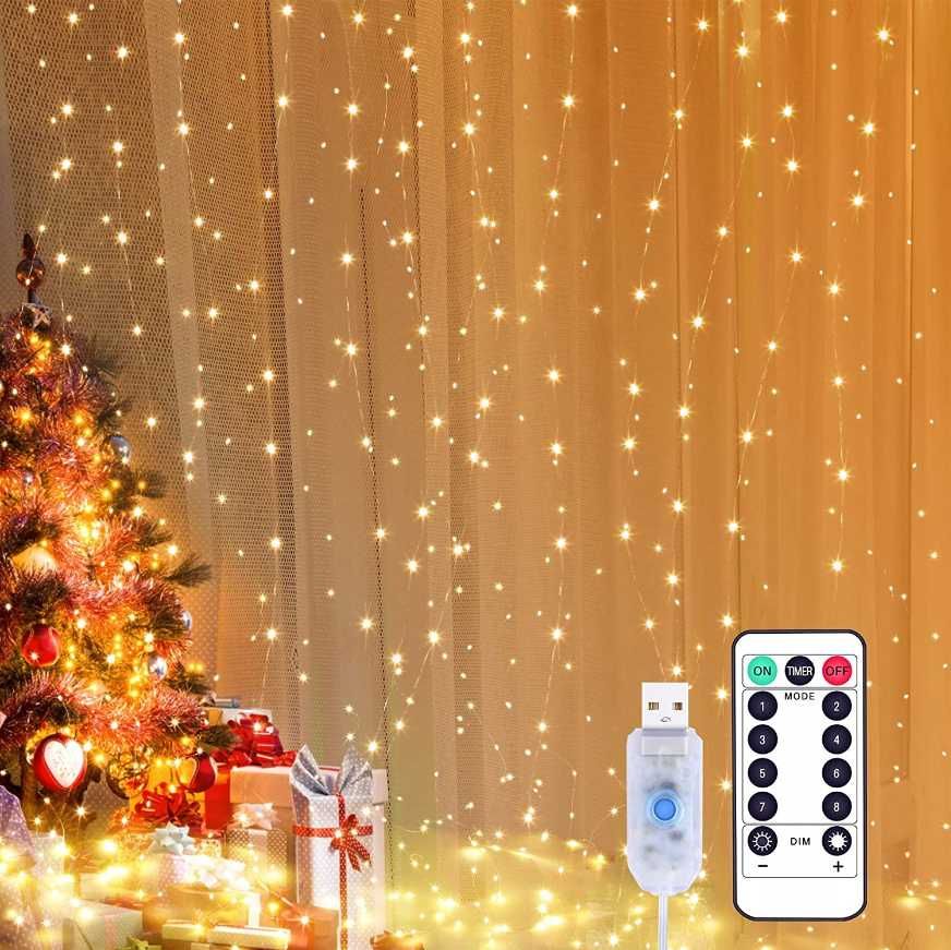 Nowe Lampki Led Kurtyna Super Światło