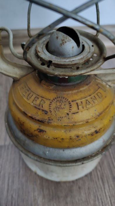 Stara lampa naftowa FeuerHand 276 Baby Specjal duży zbiornik