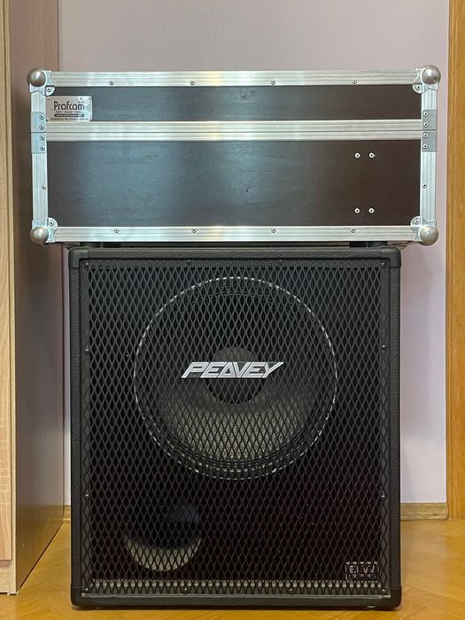 Басовий кабінет Peavey 115BX BW, 350W. Рек кейс для підсилювача.