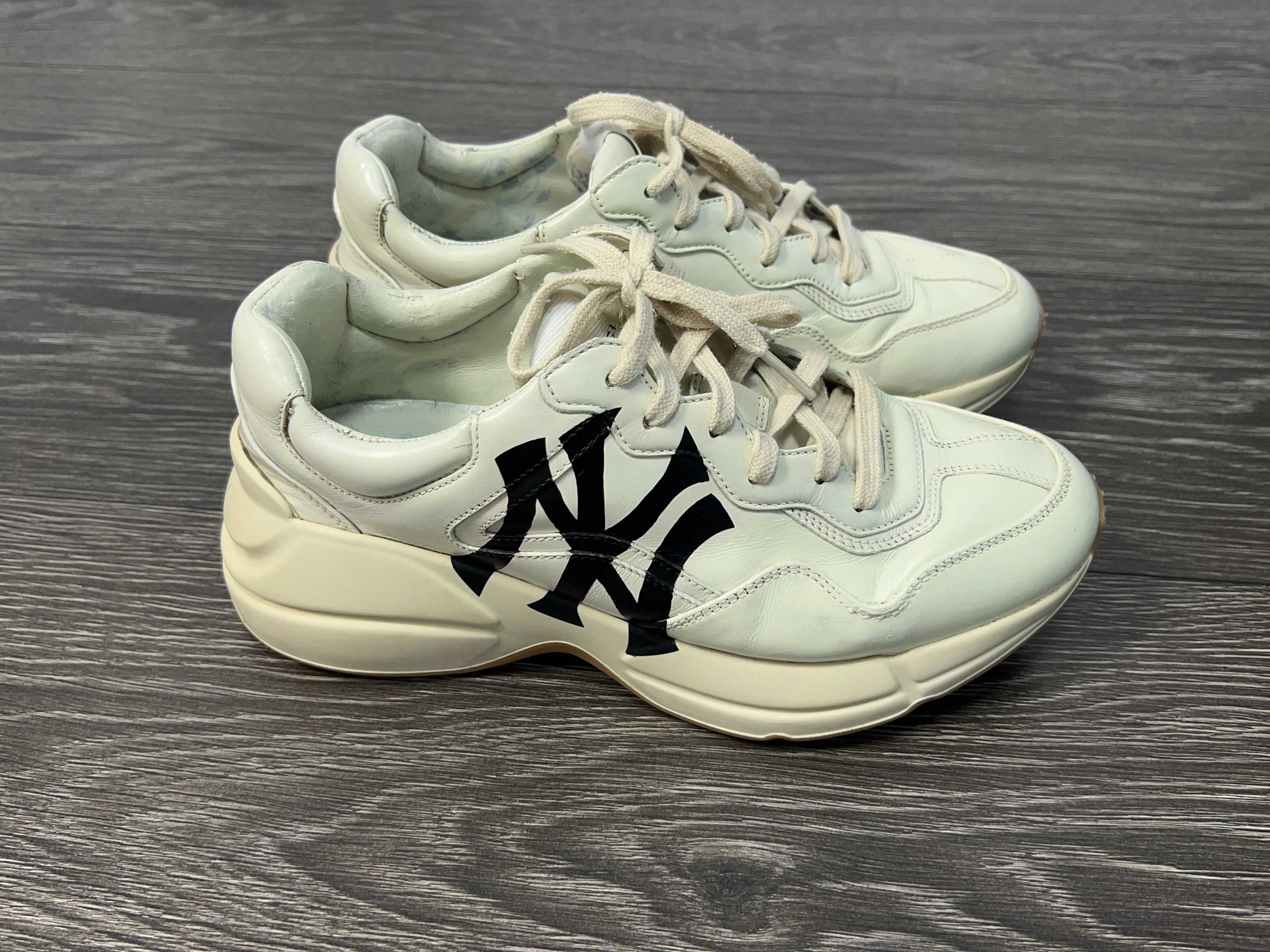 Gucci New York Yankees оригінальні кросівки жіночі шкіряні р 5 39