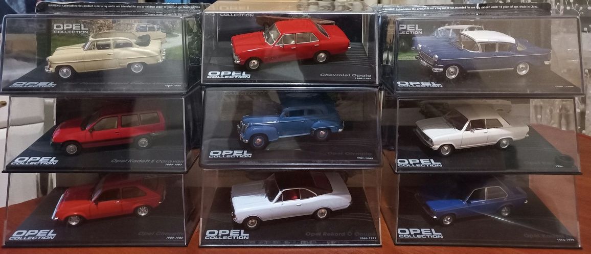 Моделі авто 1/43 Opel Volkswagen Fiat Simca Seat Chevrolet Datsun...