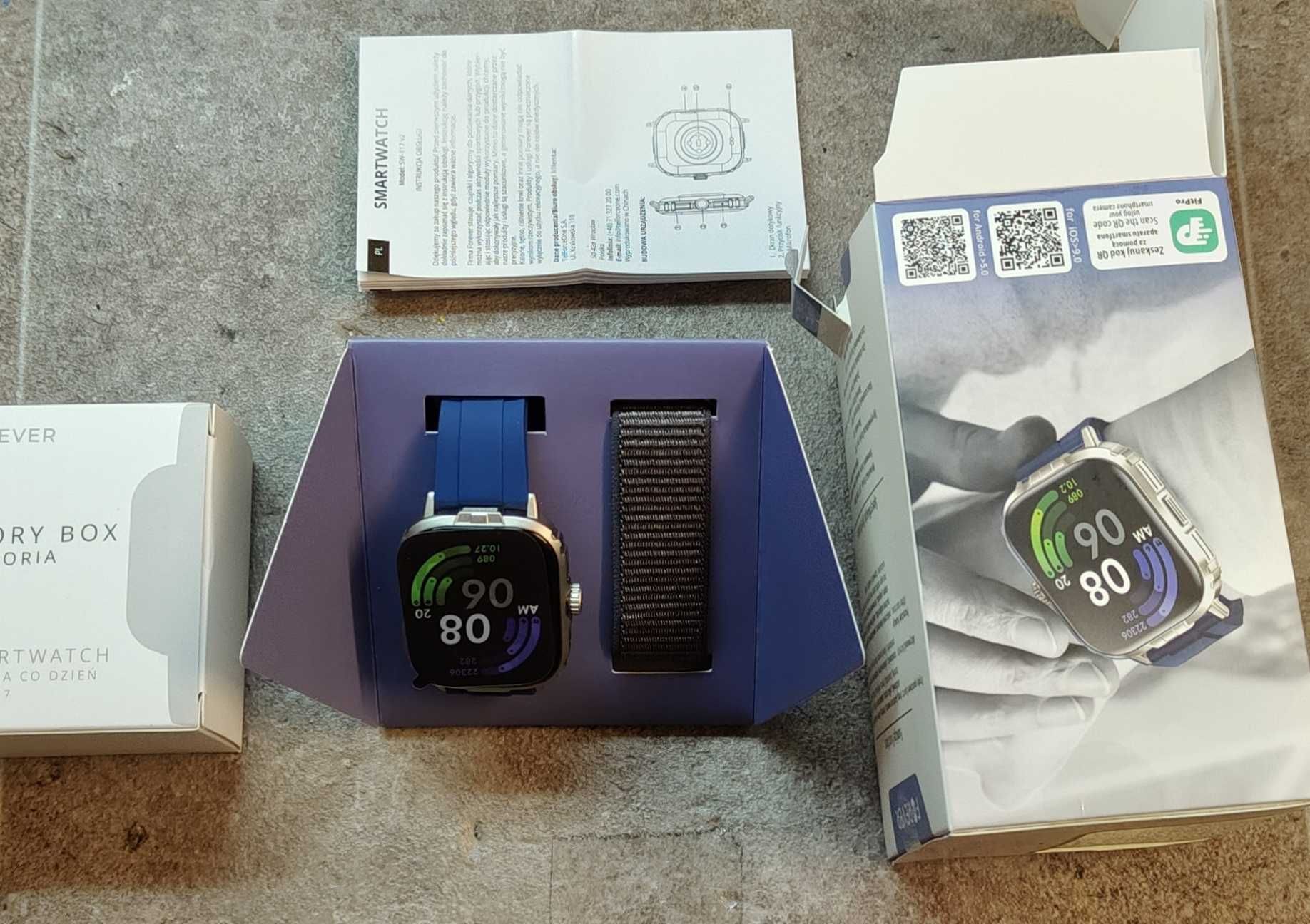 Smartwatch sw-117 nowy dwa paski