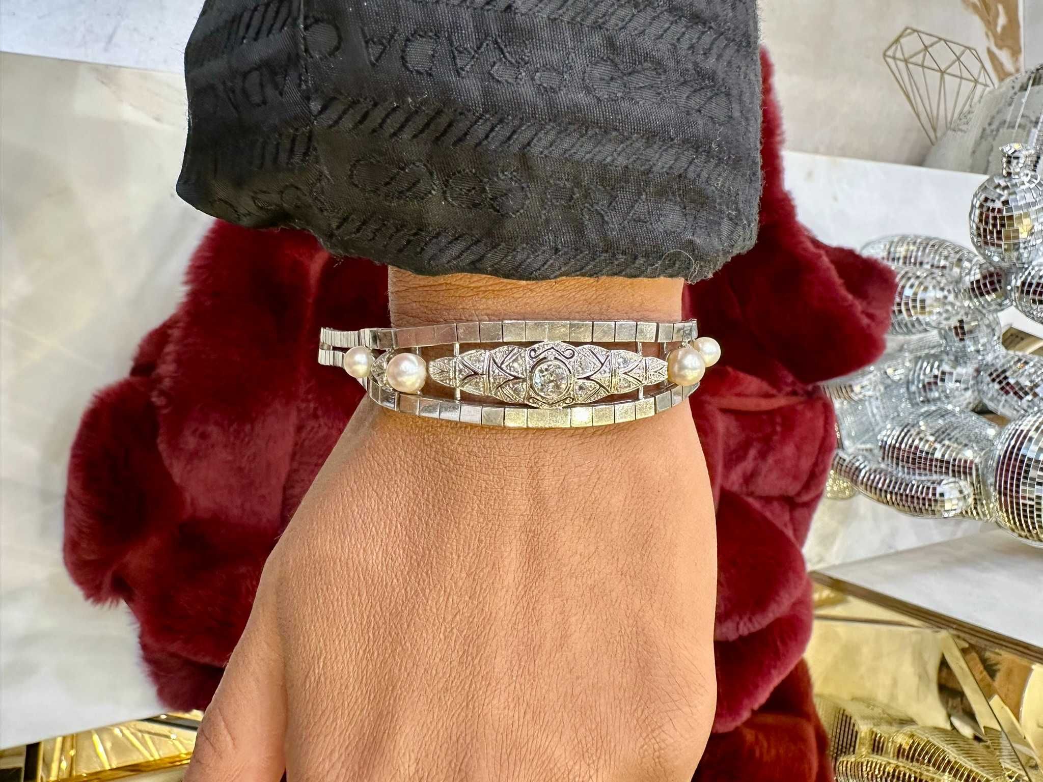 Bransoletka Z Brylantami Diamenty Artdeco 1 C