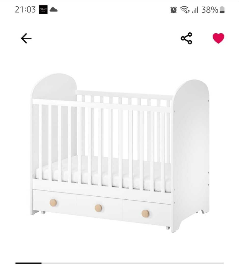 Berços Gonnat Branco  com oferta de colchão, roupa e resguardos