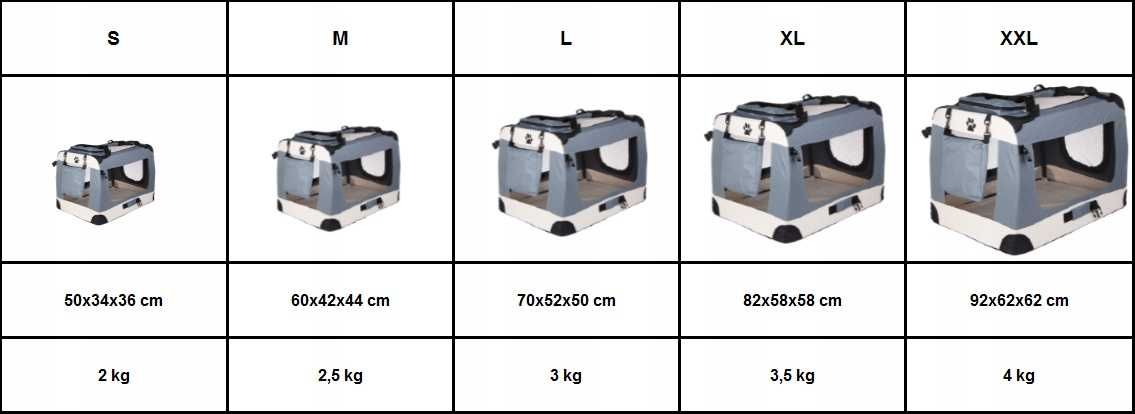 Nowy DUŻY TRANSPORTER klatka torba składana DLA PSA psów kota XXL