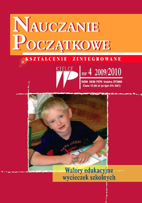 Nauczanie Początkowe nr 4. Kształcenie zintegrowane. Zeszyty kieleckie