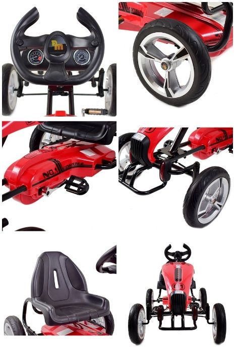 Wielki Luksusowy GOKART Koła EVA JAKOŚĆ /DMD308