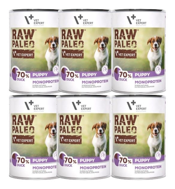 Raw paleo puppy duck 6x800g
