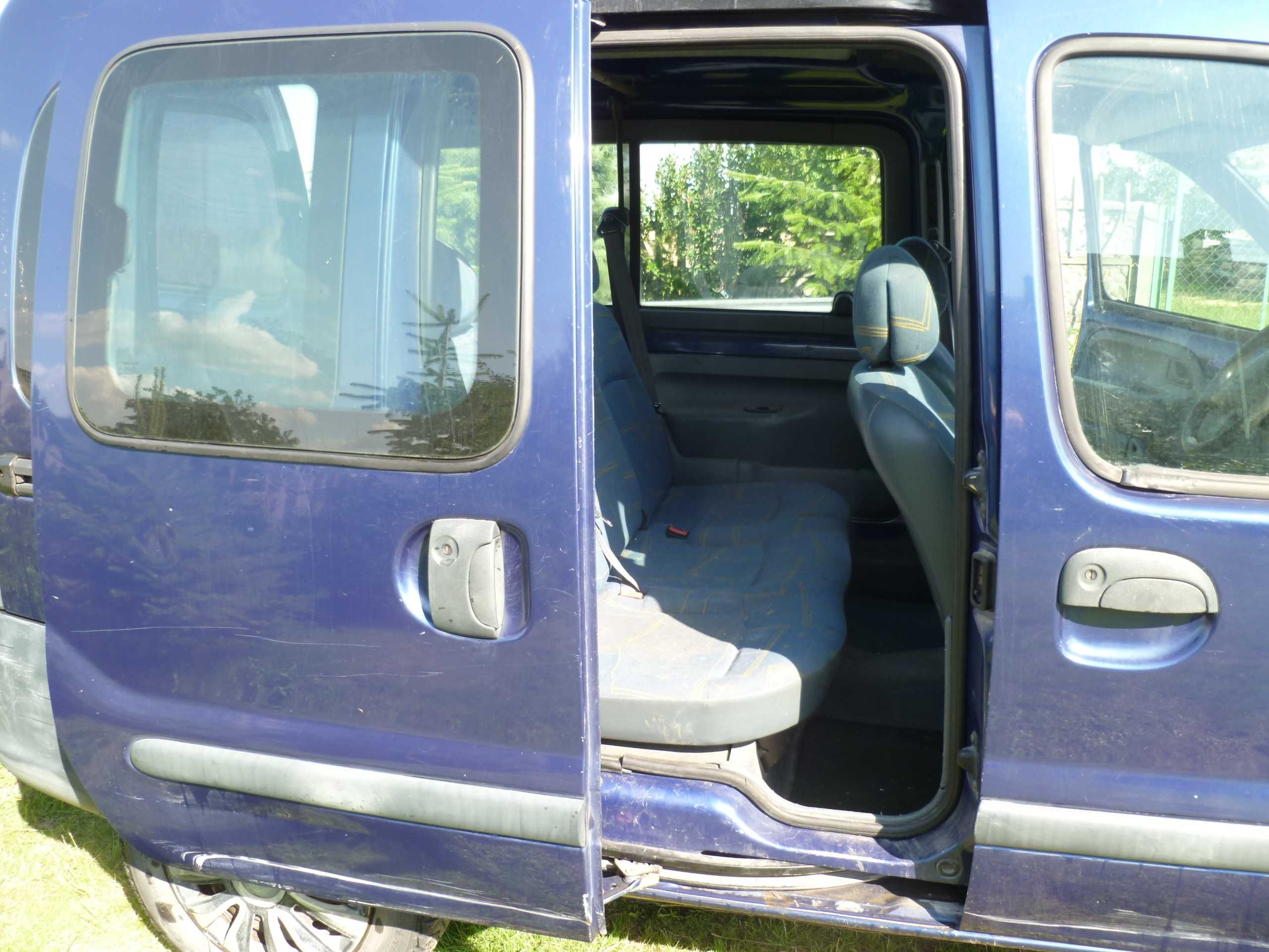 Renault Kangoo 1,4 benzyna + LPG + hak pożyteczne stworzenie na budowę