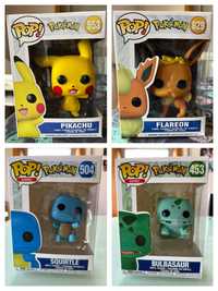 Funko Pop Pokemon e Spider Man Pikachu Squirtle Bulbasaur Eevee Novo